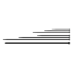 PROCAB ACT735/B Nylonowe opaski kablowe – 7,2 x 350 mm, czarne, wersja odporna na ultrafiolet